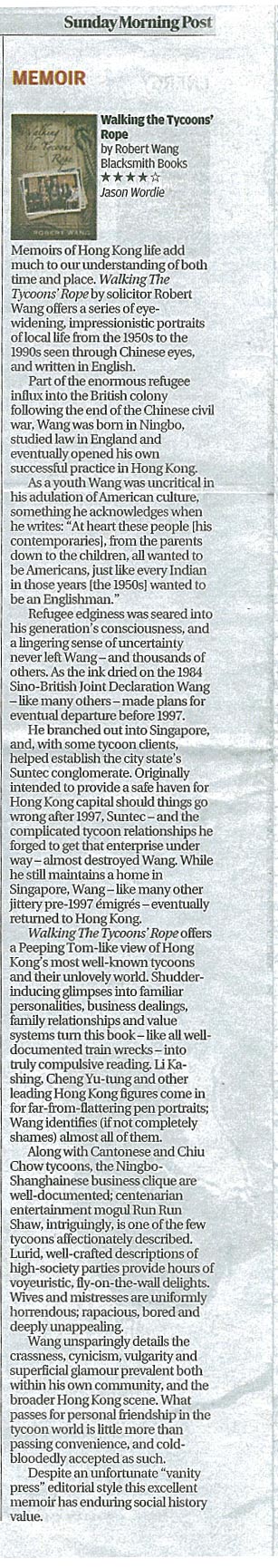 South China Morning Post - Review